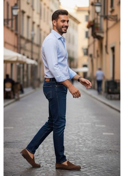 Felipe Normal Kesim Kot Pantolon Lacivert fırsatları