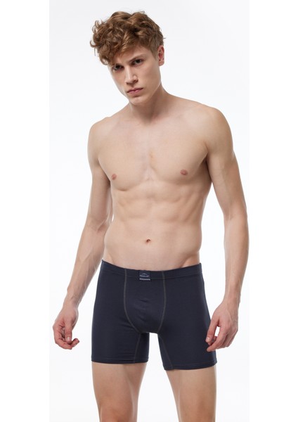 Erkek Karışık Renk 6 Lı Pamuk Elastan Uzun Boxer 6M073 indirimleri