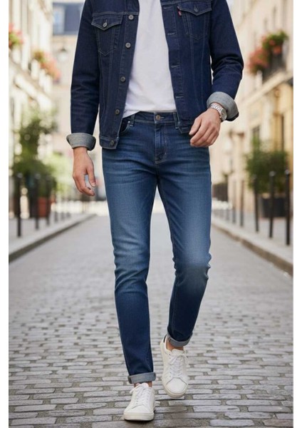 Jeremy Slim Fit Kot Pantolon Mavi fiyatları