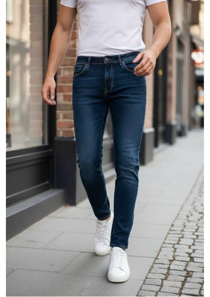 Lucas Slim Fit Kot Pantolon Lacivert modelleri