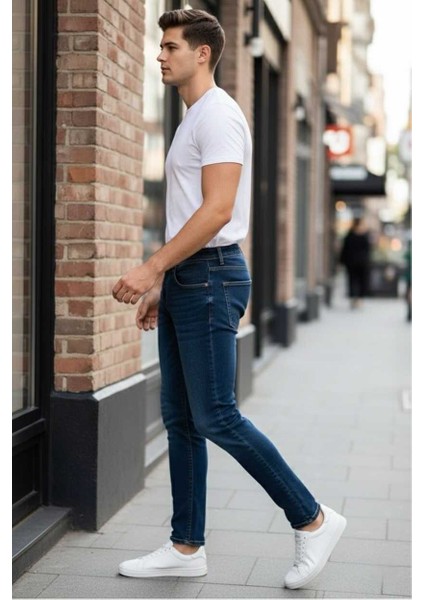 Lucas Slim Fit Kot Pantolon Lacivert fırsatları