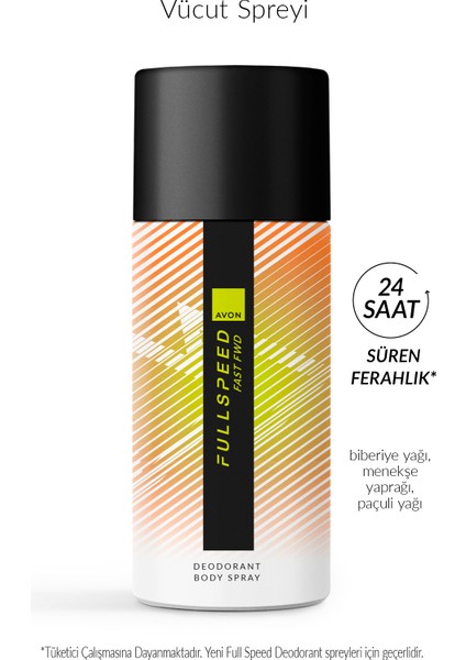 Full Speed Fast Fwd Erkek Sprey Deodorant 150 Ml.