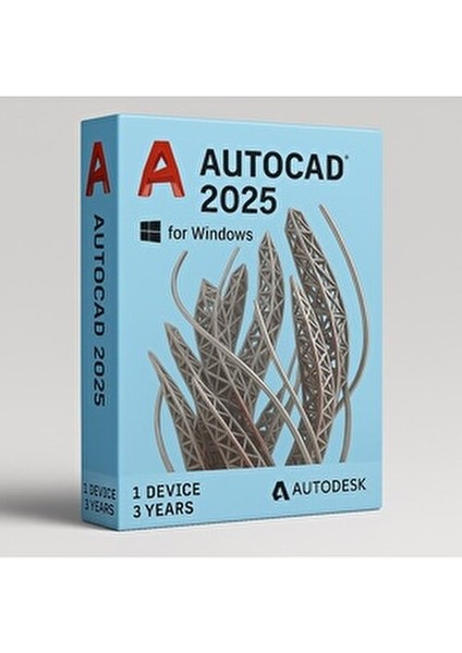 Autocad 2025 Windows İçin Full Sürüm 3 Yıl Abonelik 1 Cihaz Lisansı fiyatları