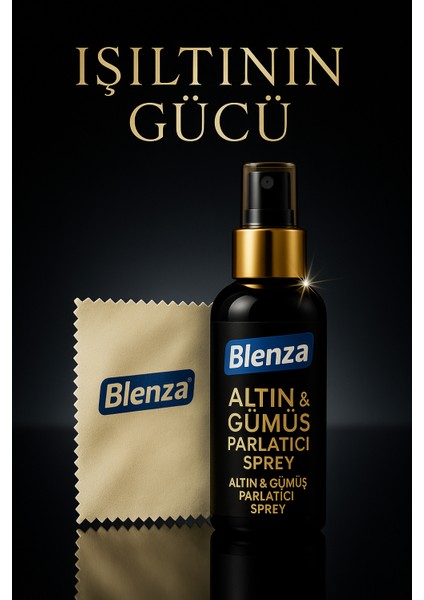 Altın,Gümüş ve Takı Mücevher Parlatma Temizleme Sıvısı ve Altın Gümüş Parlatma Bezi Hediyeli