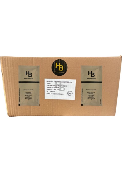 Hb Premıum Bodrum Mandalinalı Kolonyalı Islak Mendil 250'Lİ Koli fırsatları