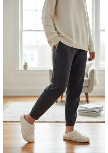 Yumuşak Ses Yapmayan Taban Peluş Yumuşacık Ev Terlik