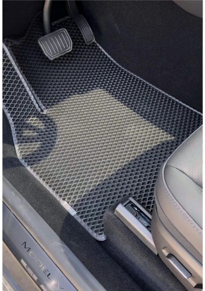 Tesla Model Y Juniper Uyumlu Eva Oto Paspas – Kokusuz, Kaymaz, Su Geçirmez, Dayanıklı