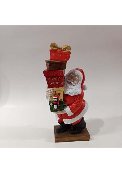 Yılbaşı Hediye Paketleri Taşıyan Noel Baba 33X14 cm fiyatları