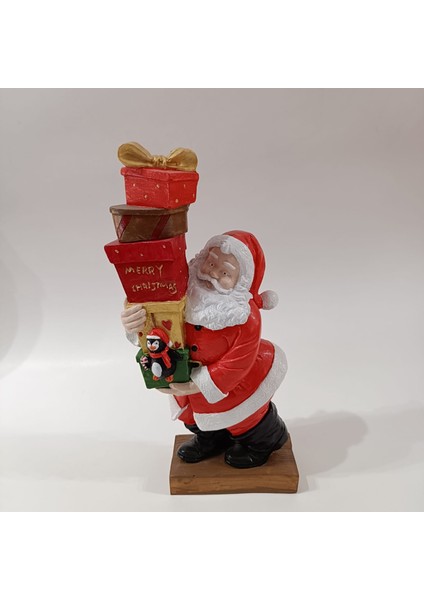 Yılbaşı Hediye Paketleri Taşıyan Noel Baba 33X14 cm fırsatları
