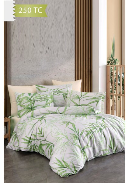 250 Tc Bambu Karışımlı Pamuk Saten Nevresim Takımı – Çift Kişilik - Bamboo