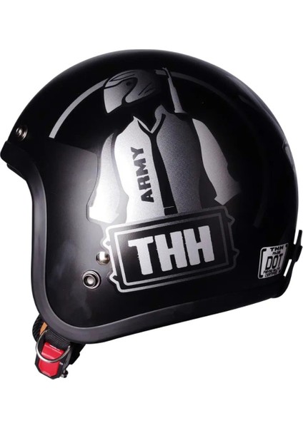 Motosiklet Chopper Cruiser Kask Terekli Yarım Açık Motor Kaskı Army M-L