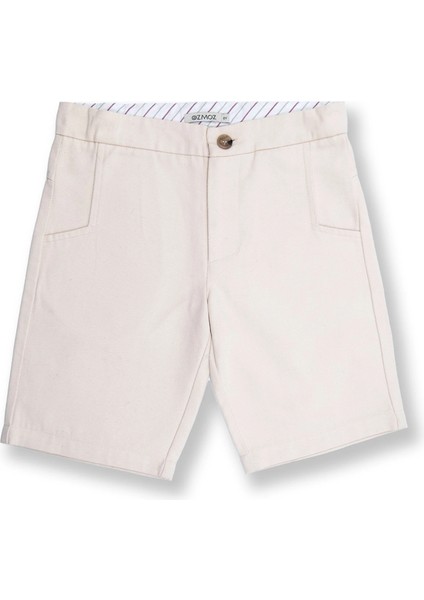 Kanvas Kumaş Krem Yazlık Erkek Çocuk Şort fiyatları