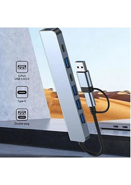 Byl 221 Support 7 In 1 Type-C USB Çevirici