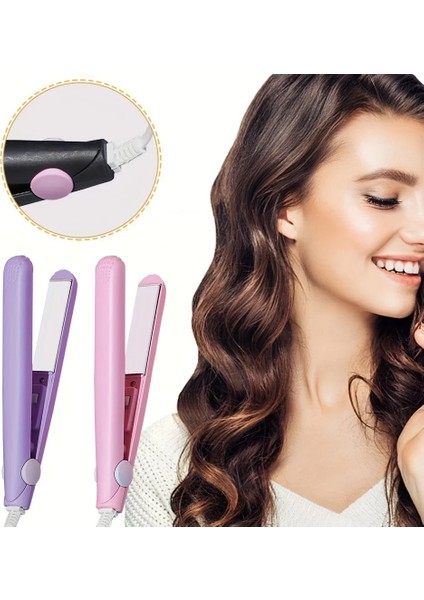 Seyahat Tipi Mini Saç Düzleştirici Seramik Uçlu Düzleştirici (4989)