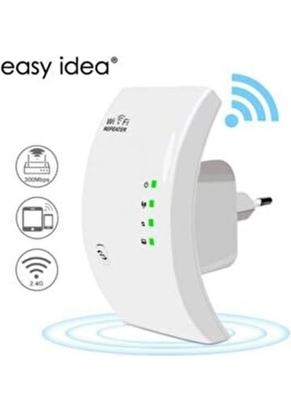 300MBPS Kablosuz Sinyal Güçlendirici Wifi Repeater Kolay Kurulum ve Geniş Kapsama Alanı fırsatları