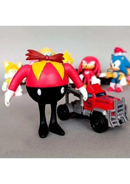 Sonic Hedgehog 6'lı Karakter Figür Seti | Süper Sonic Tails Knuckles Amy Shadow Eggman Biblo Oyuncak fiyatları