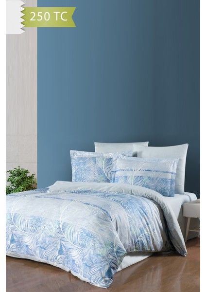 250 Tc Bambu Karışımlı Pamuk Saten Nevresim Takımı – Çift Kişilik - Luce
