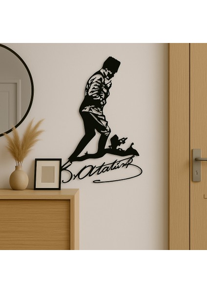 Atatürk Kocatepe Silüeti Metal Tablo | Imzalı Dekoratif Tasarım fiyatları