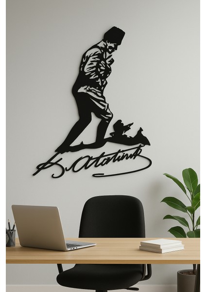 Atatürk Kocatepe Silüeti Metal Tablo | Imzalı Dekoratif Tasarım modelleri