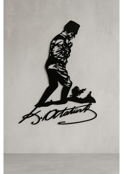 Atatürk Kocatepe Silüeti Metal Tablo | Imzalı Dekoratif Tasarım fırsatları