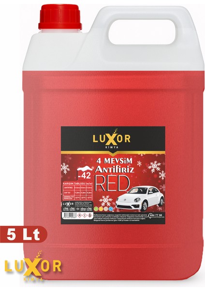 4 Mevsim -42 Kırmızı Antifriz 5 LT.
