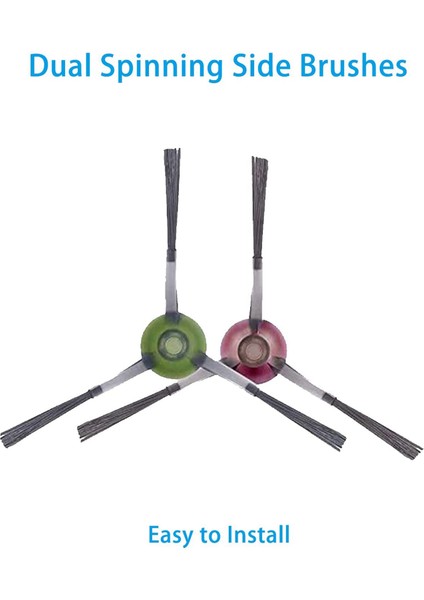 2x Temizlik Bez Fırçası Filtre Aksesuarları Yedek Parçalar Ecovacs Deebot N8 Pro N8 Pro+ Vakum Süpürge Robotu (Yurt Dışından) modelleri