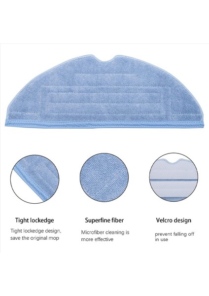 Yedek Mikrofiber Paspas Giysileri Roborock Için Temizlik Pedleri T7S T7S Plus S7 Vakum Süpürge Aksesuarları 12 Pcs (Yurt Dışından) indirimleri