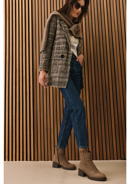 , Kadın Hakiki Deri Bot 153359Z623 Vizon fiyatları