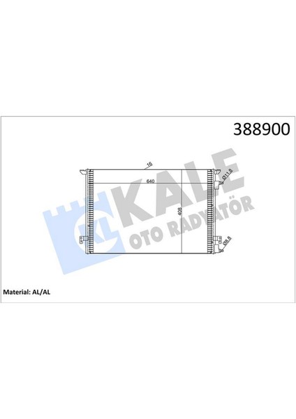 Mtxdpn Klima Kondenseri Vectra C-Signum-Fiat Croma Al/al 640X408X16