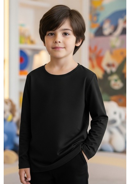 Modern & Trend Renklerde Yuvarlak Yaka Kız/erkek Çocuk 5'li Sweatshirt fırsatları