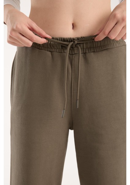 %100 Pamuk Geniş Paça Bağcıklı Kadın Pantolon/eşofman Altı indirimleri