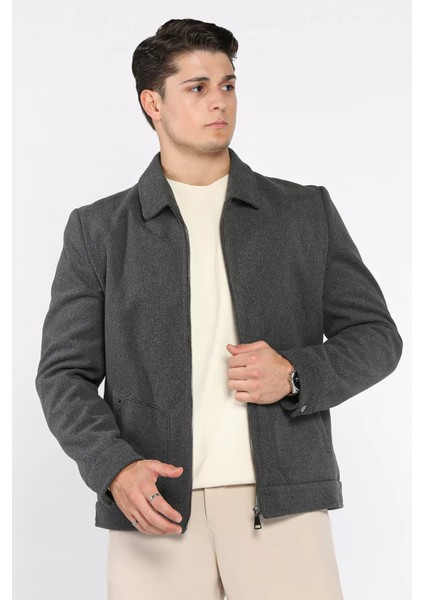 Fermuarlı Erkek Kaşe Kaban P-00018804 fiyatları