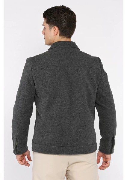 Fermuarlı Erkek Kaşe Kaban P-00018804 fırsatları