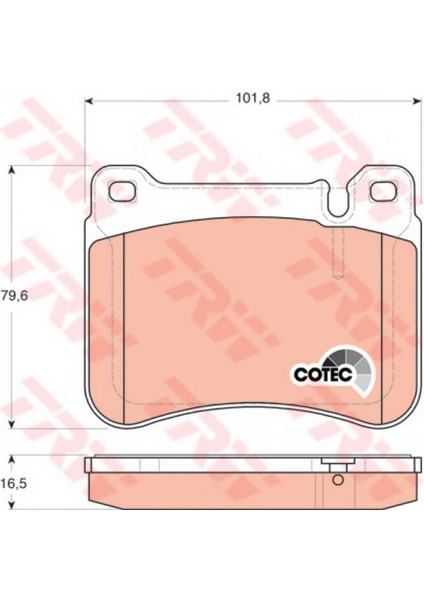 Mtxdpn Ön Disk Fren Balatasi Ön C180 -Class 2000-2008-CLC-CLASS 2008-2011-CLK 2002-2010-SL 2006-2012