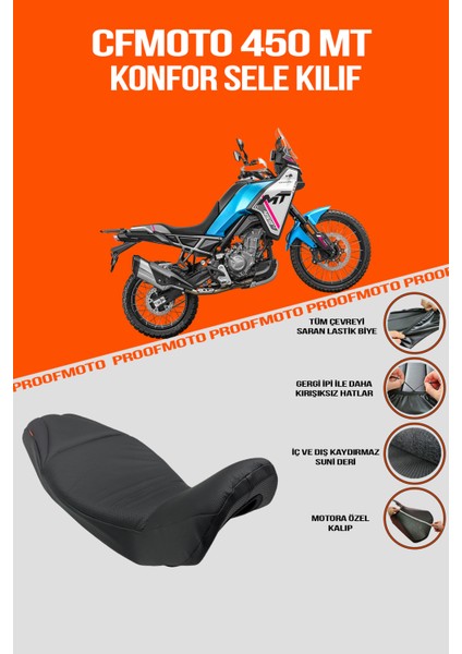 CF MOTO MT 450 Konfor Sele Kılıf