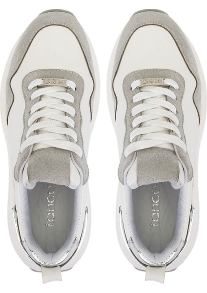 Kadın Suni Deri Beyaz/gri/lame Sneakers & Spor Ayakkabı 1009 2220 Bn Ayk SK25-26 Byz/grı Suet/lame indirimleri