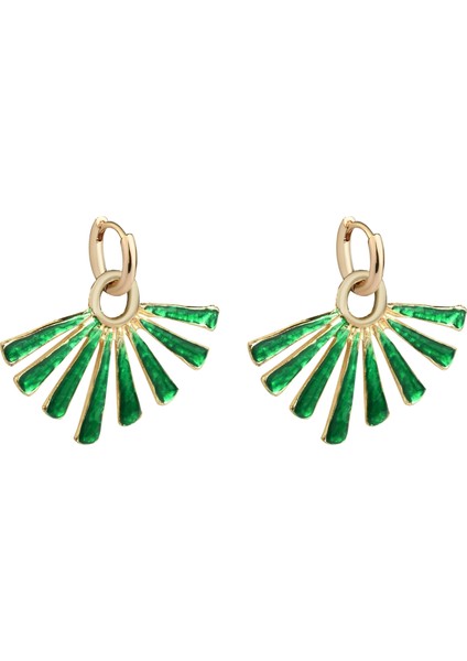 Işıltılı Yeşil Küpe