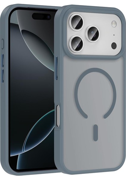 iPhone 17 Pro Max Uyumlu Magsafe Kılıf Mat Arka Yüzey Darbe Emici Kapak