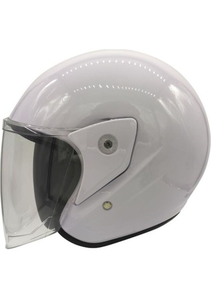 Motosiklet ve Bisiklet Yarım Açık Kask Motor Kaskı Beyaz fiyatları