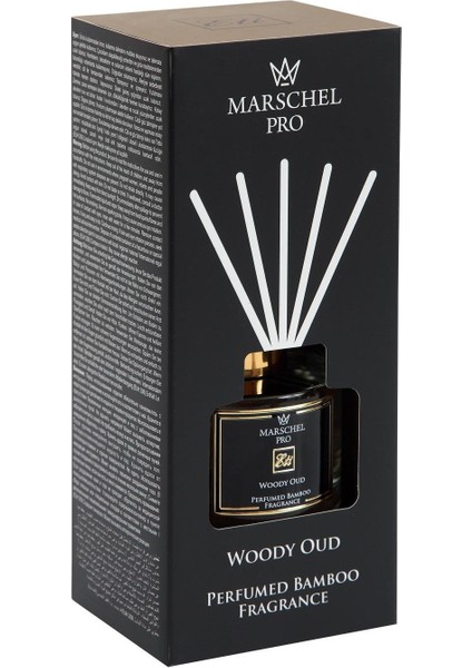 Marshel Pro Woody Oud Çubuklu Koku Cam Şişe 165 ml