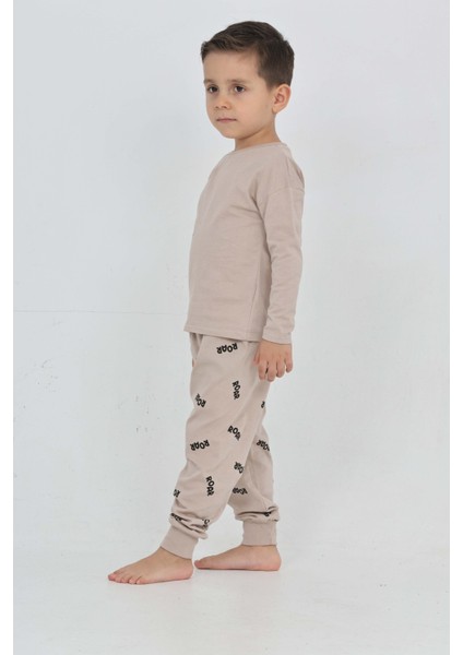 Erkek Çocuk Roar Baskılı Pijama Takım modelleri
