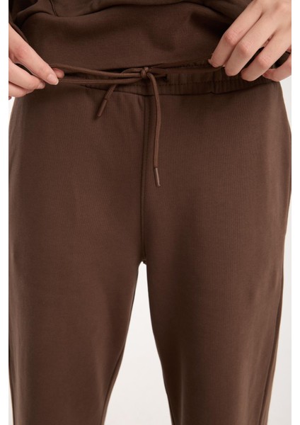 %100 Pamuk Geniş Paça Bağcıklı Kadın Pantolon/eşofman Altı modelleri