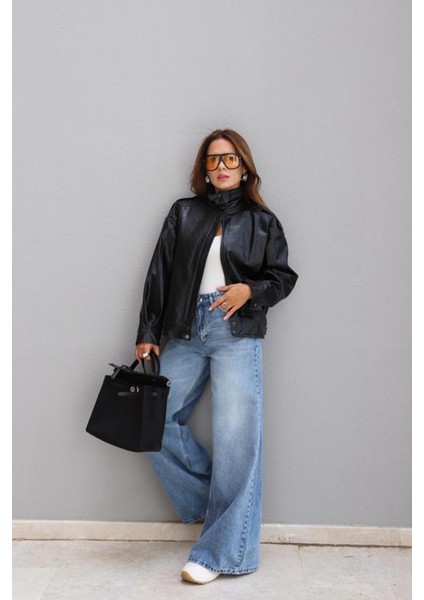 Geniş Paça Jean Pantolon