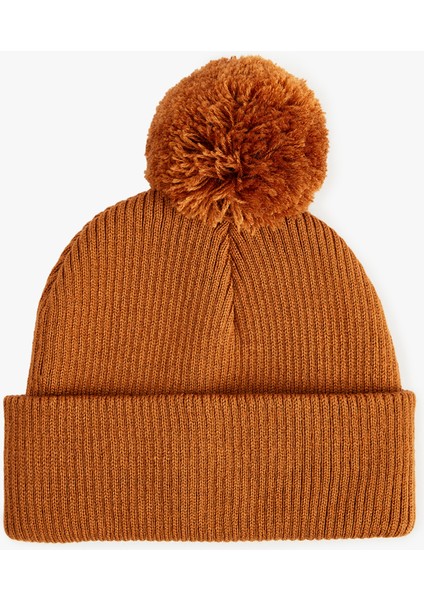 Ponpon Detaylı Örgü Triko Bere