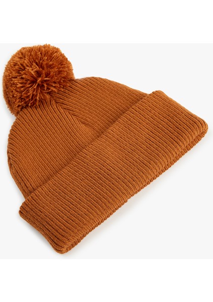 Ponpon Detaylı Örgü Triko Bere fiyatları