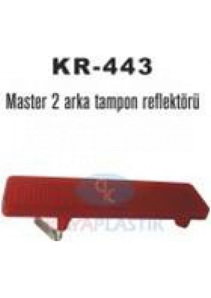Mtxdpn Arka Tampon Reflektörü Master Ii-Trfaic Ii-Iii-Movano