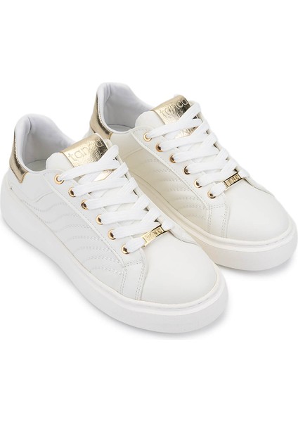 Kadın Beyaz Suni Deri Sneakers & Spor Ayakkabı 1065 065 Bn Ayk SK25-26 Beyaz/gold fiyatları