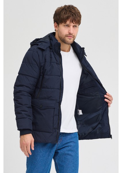Erkek Kapşonlu Mont 23119 modelleri
