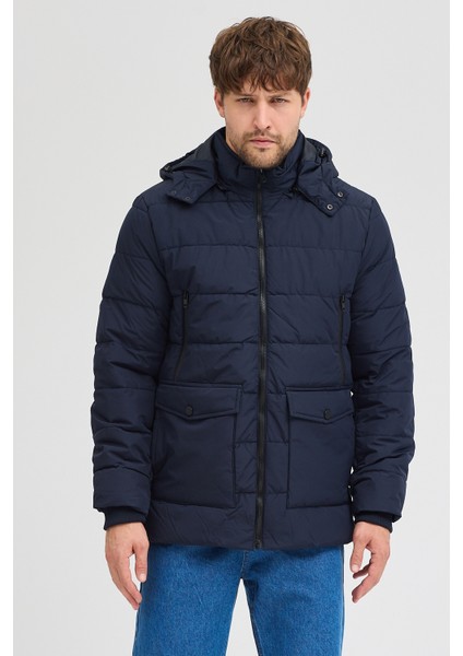 Erkek Kapşonlu Mont 23119 fırsatları