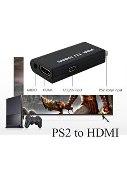 Playstation 2 HDMI Adaptör Dönüştürücü HDMI Bağlantı ile 1 W Enerji Tüketimi